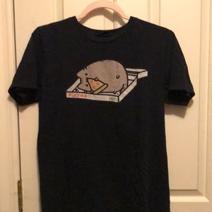pusheen black tee